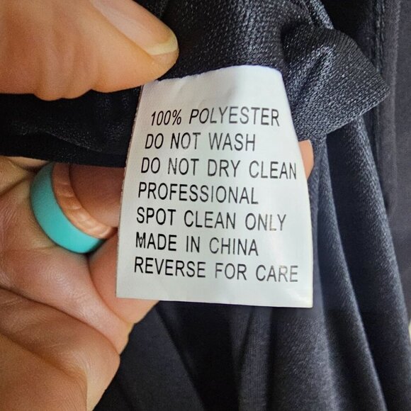 Madison James Black Knit Maxi Skirt  Sz 2 Side Slit Whimsigoth Fairy Grunge - Picture 6 of 12